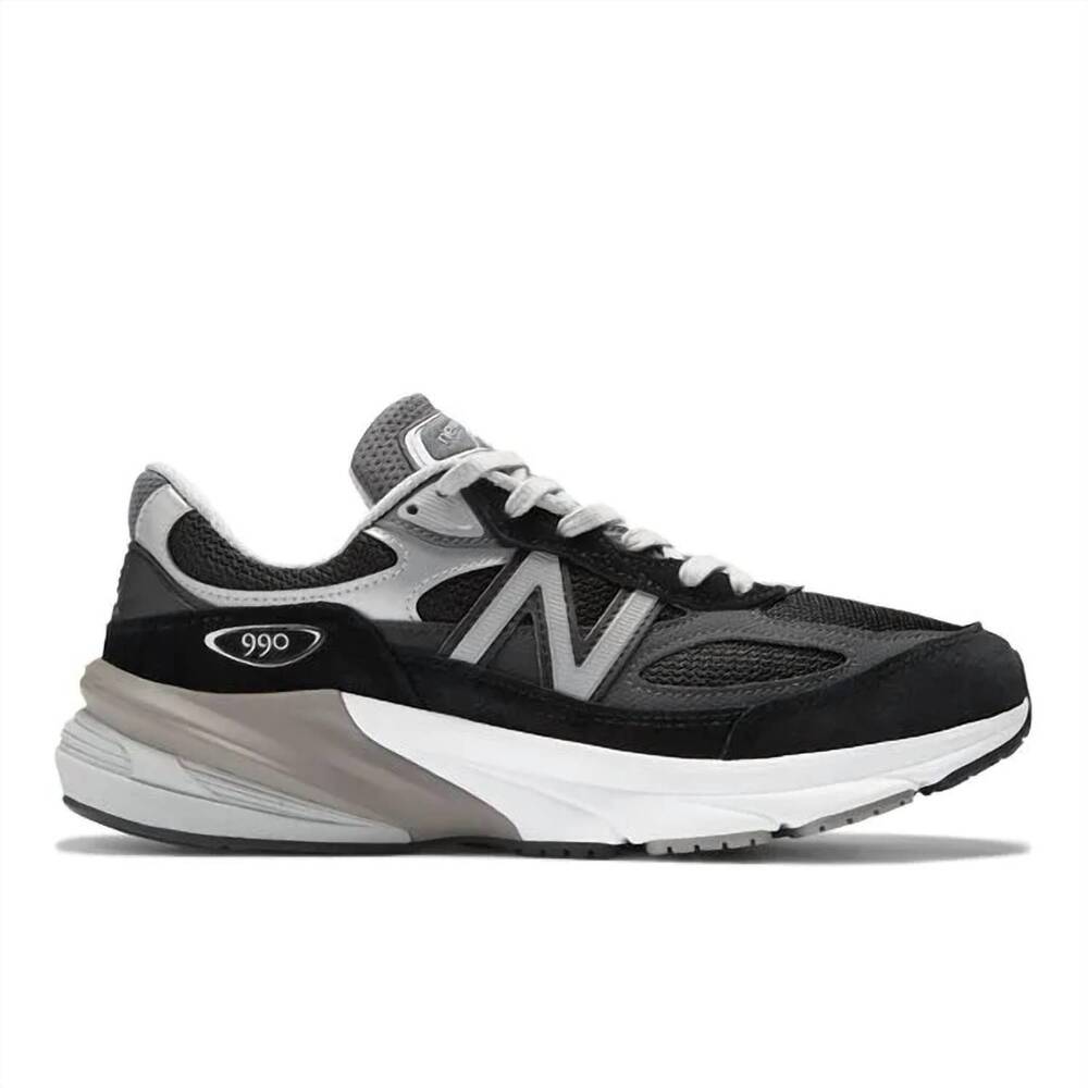 NEW NEW BALANCE women's us made 990 running shoe in black/white
